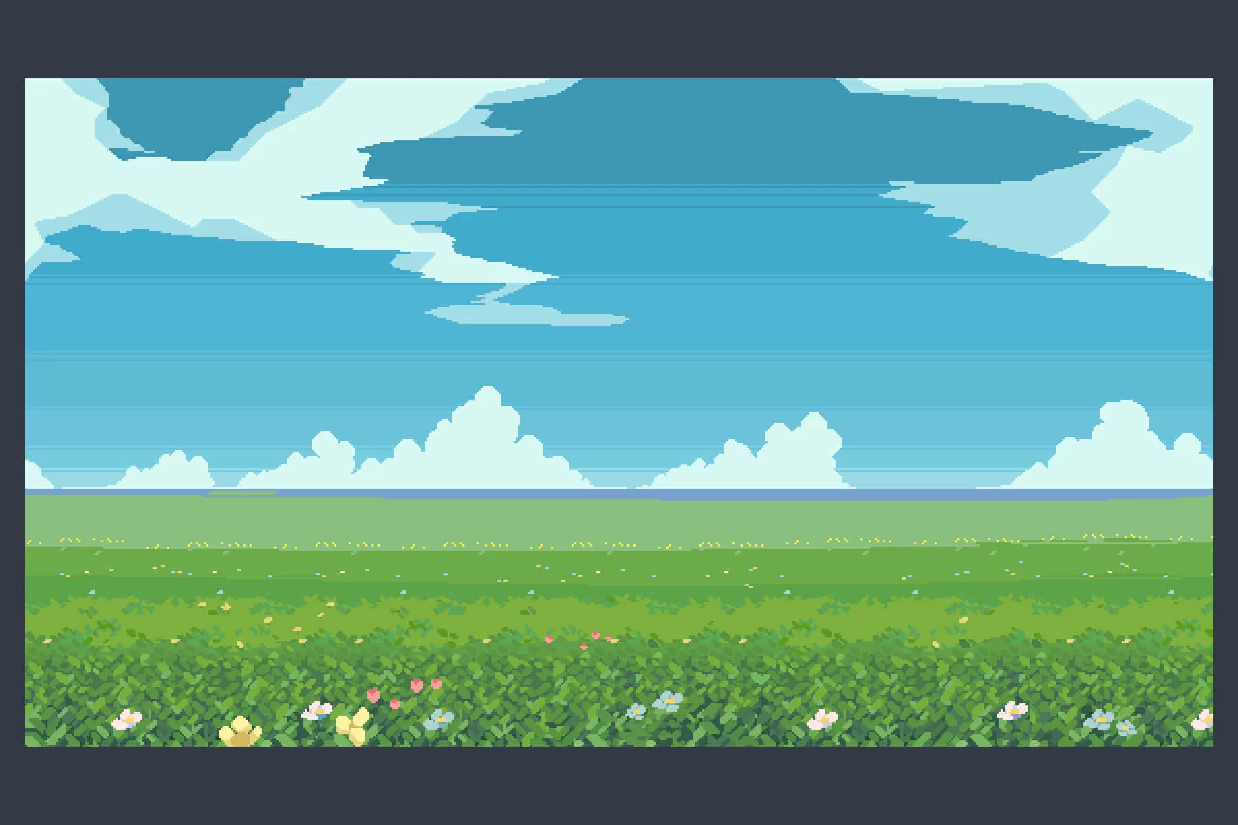 Summer Pixel Art Backgrounds