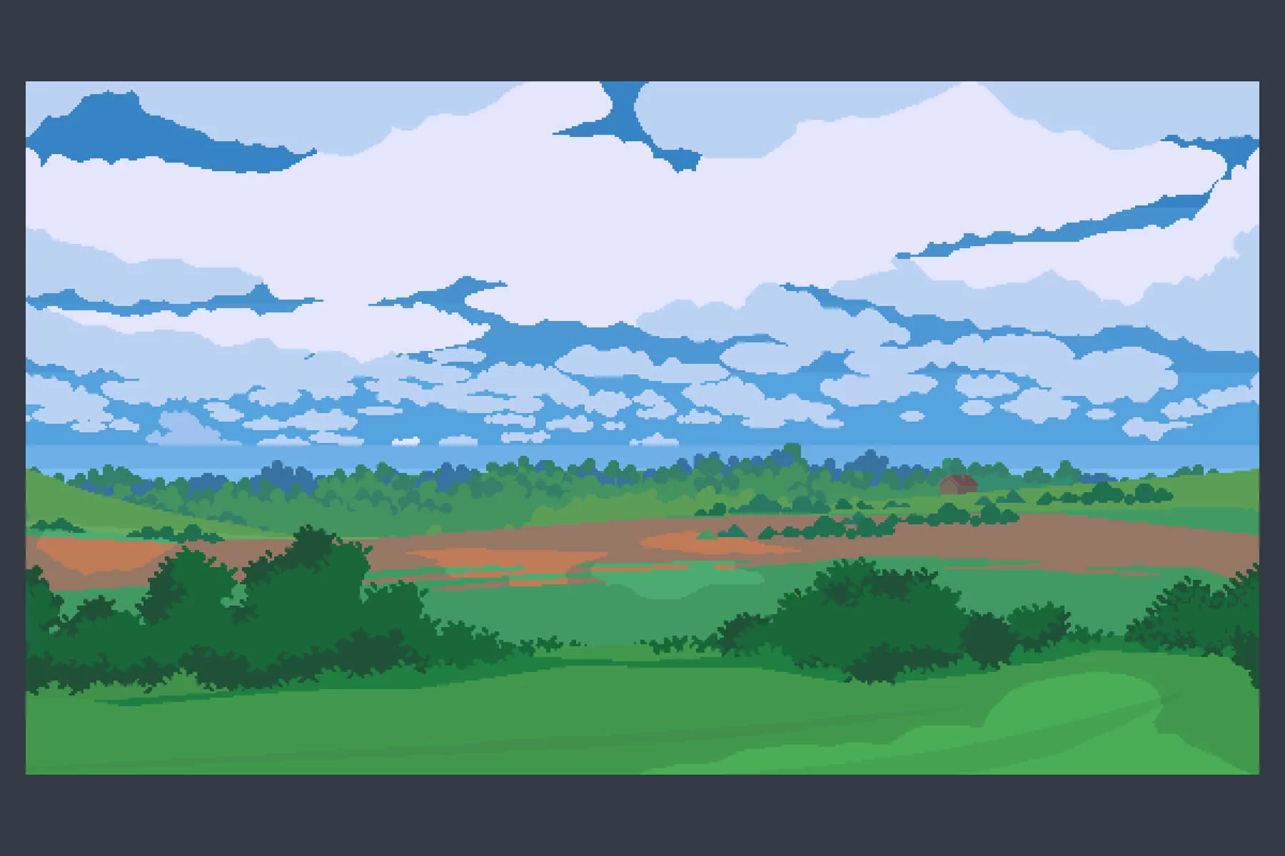 Summer Pixel Art Backgrounds