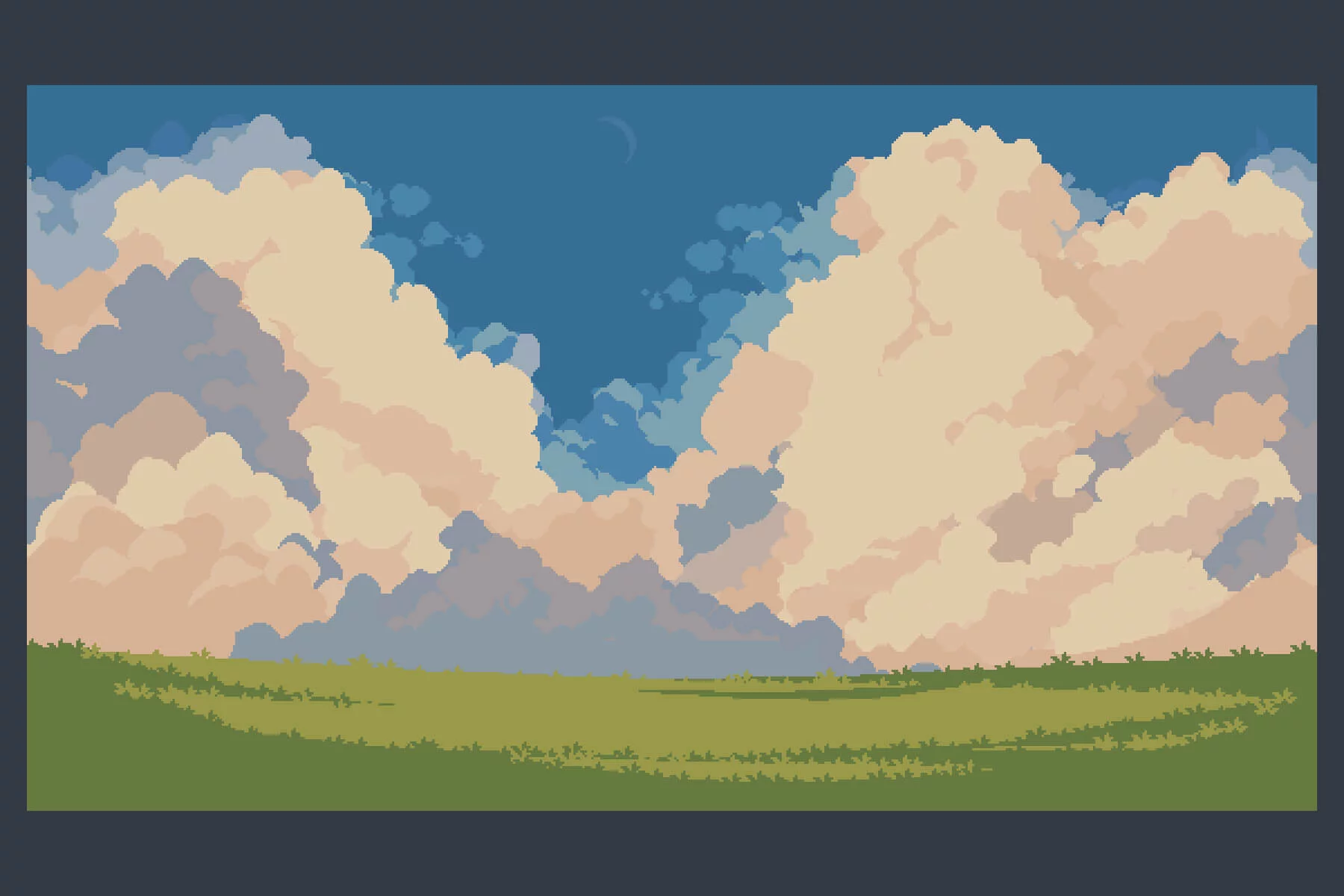 Summer Pixel Art Backgrounds