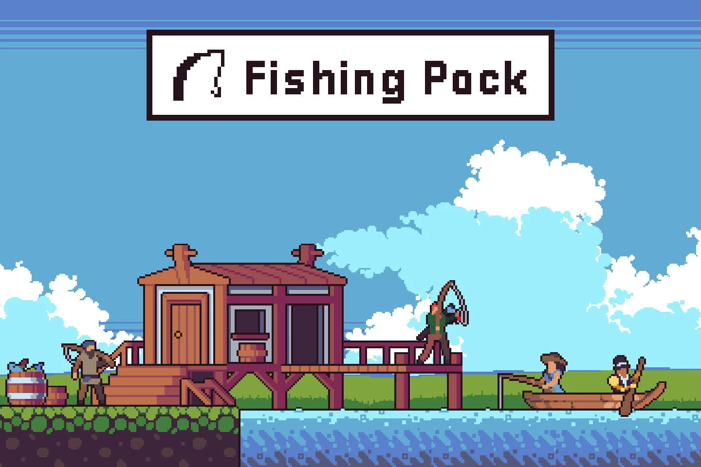 Fishing Game Assets Pixel Art Pack