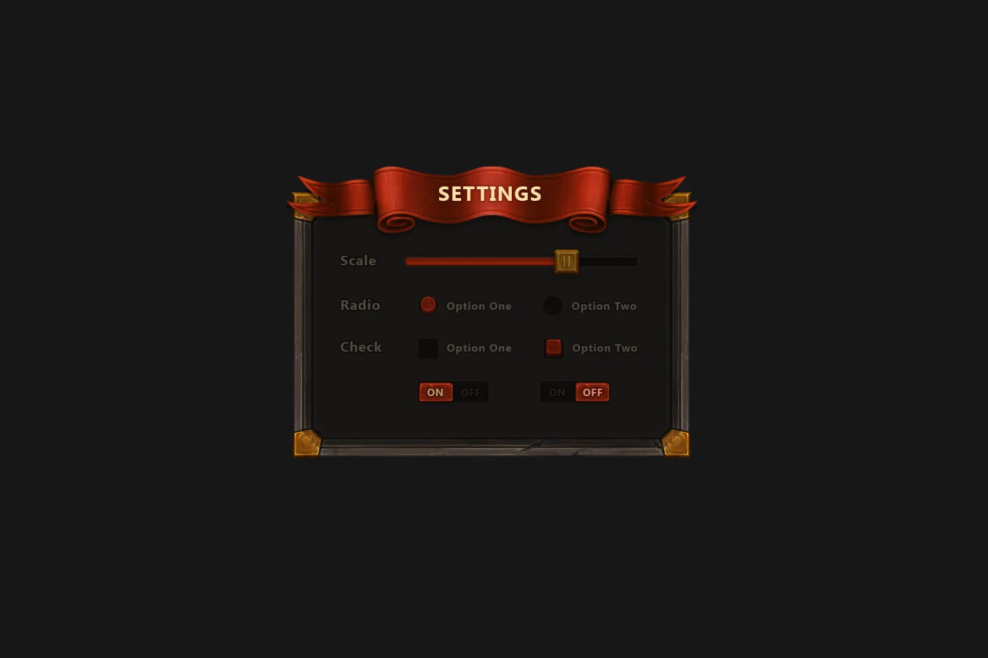 Mobile Fantasy Game Interface