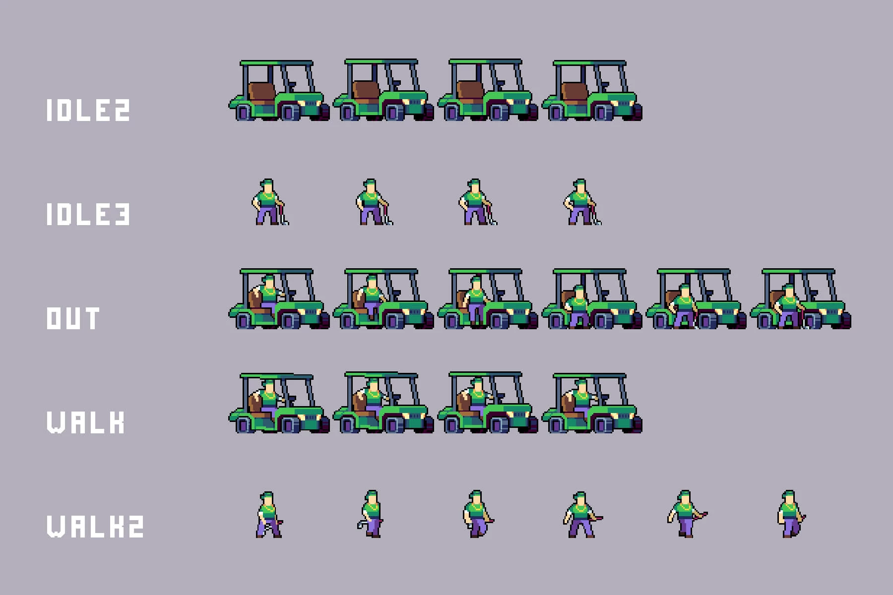 Bosses Pixel Art Sprite Sheet Pack