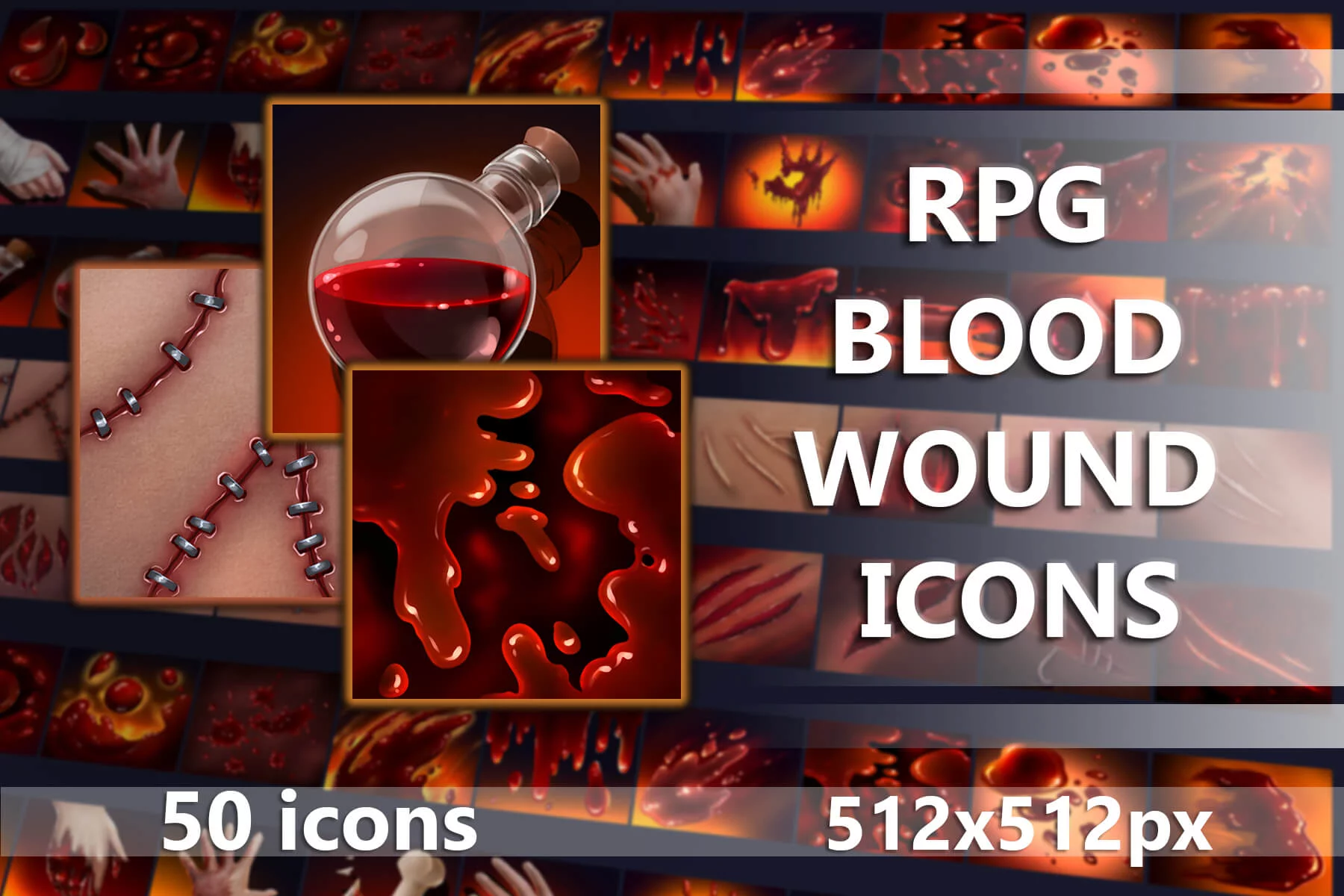 RPG Blood Wound Game 512×512 Icons