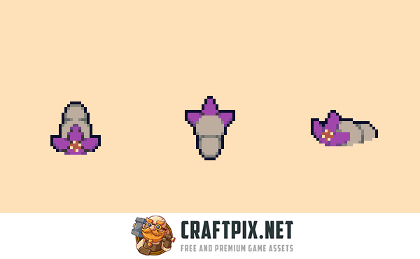 Swamp Enemies Top-Down Pixel Art