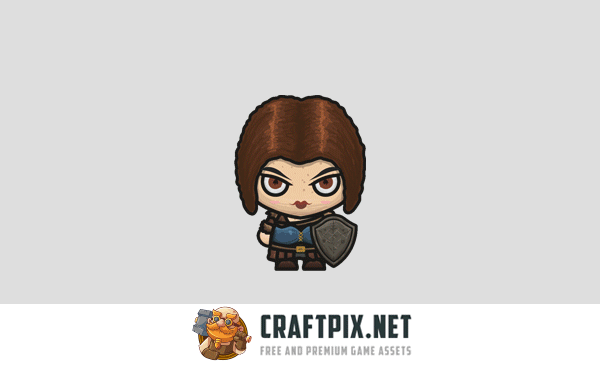 Woman Warrior 4-direction Sprites
