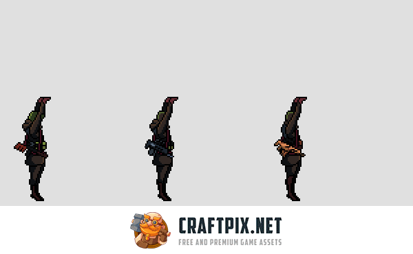 Soldier Character Sprite Sheets Pixel Art Pack 2