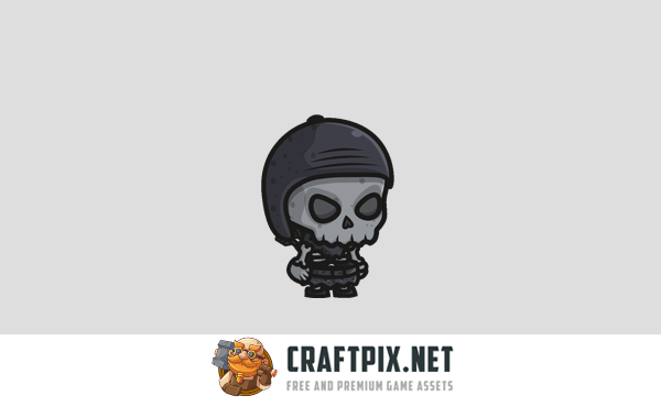 Chibi Skeleton Archer Character Sprites