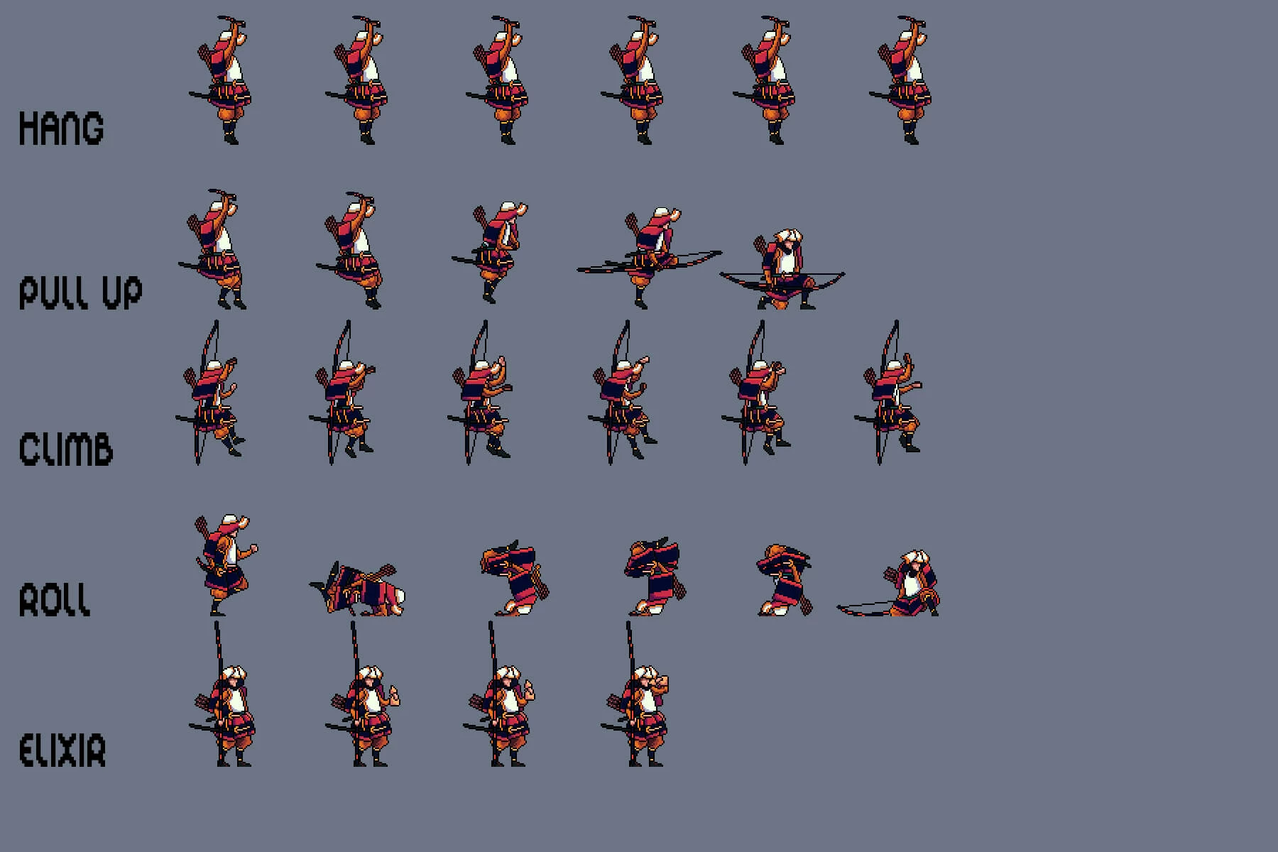 Samurai Pixel Art Sprites Pack 2