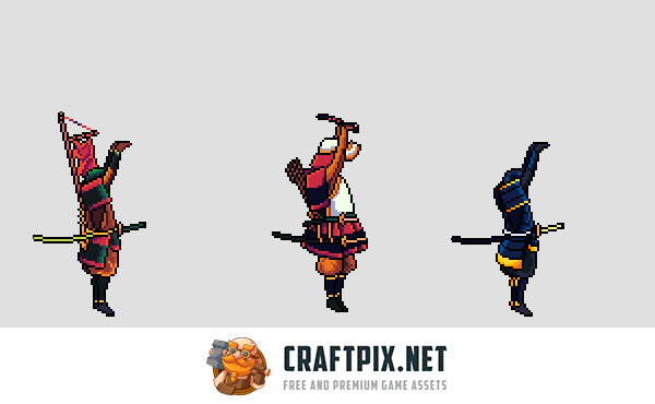 Samurai Pixel Art Sprites Pack 2