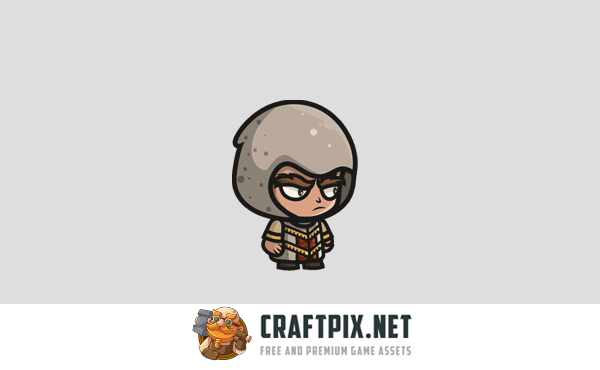 Priest Chibi Character Sprites