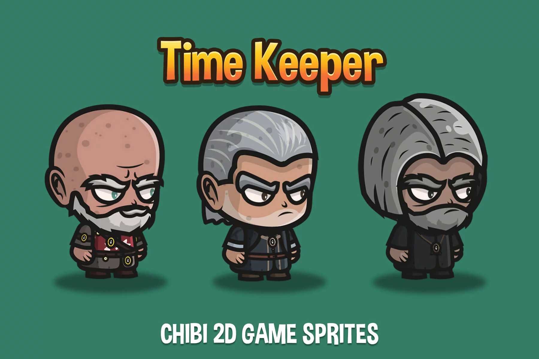 Chibi Time Keeper Character Sprites