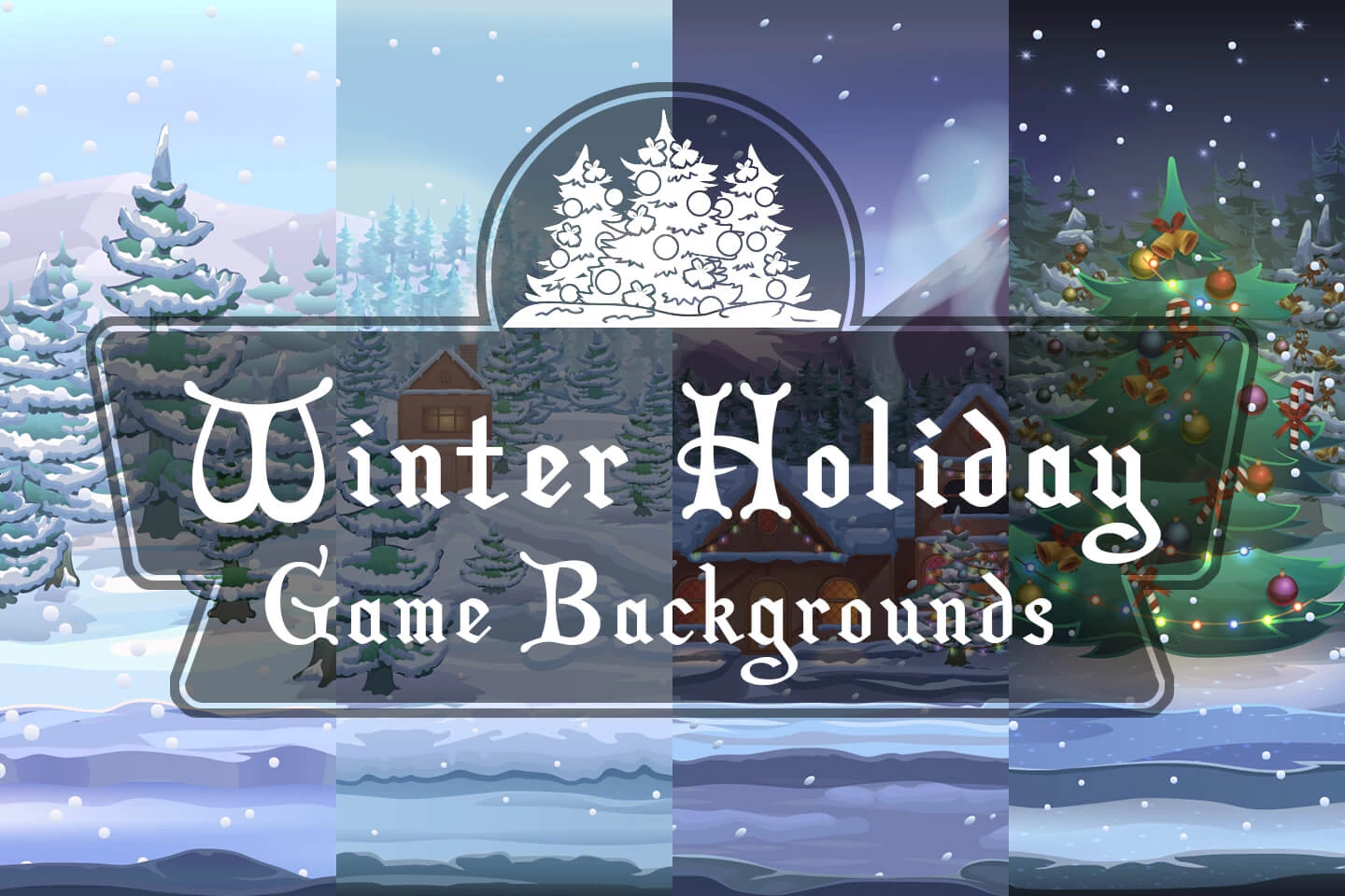 Winter Holiday Game Backgrounds