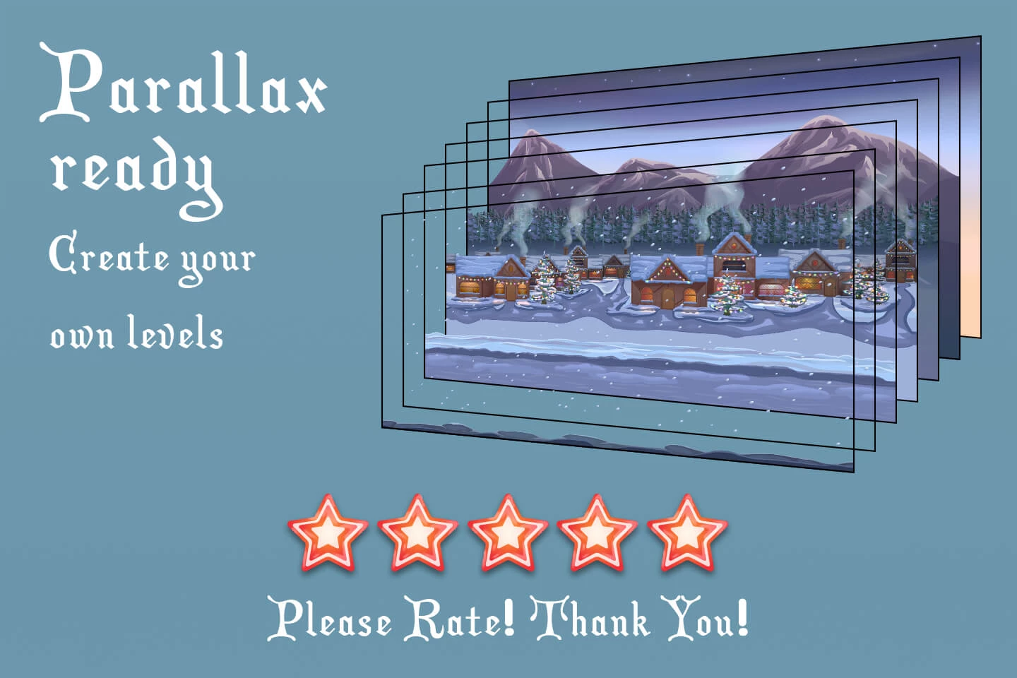 Winter Holiday Game Backgrounds