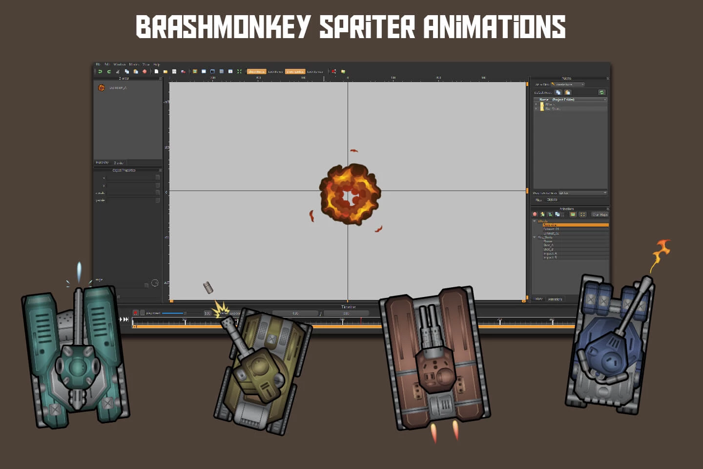 2D Battle Tank Game Assets