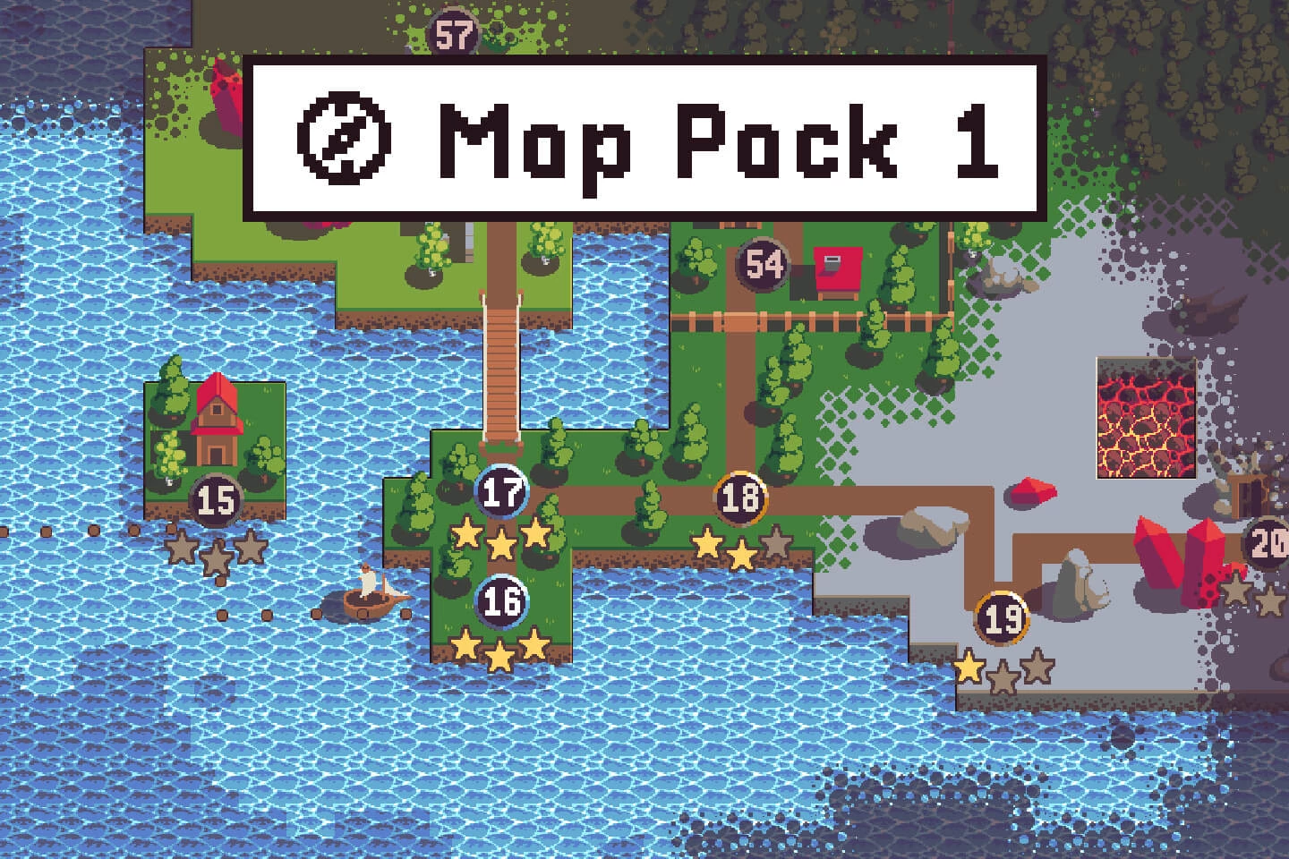 Level Map Pixel Art Assets Pack