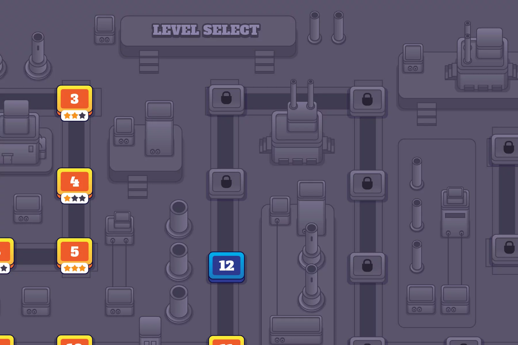 Level Map Asset Pack for 2D Game