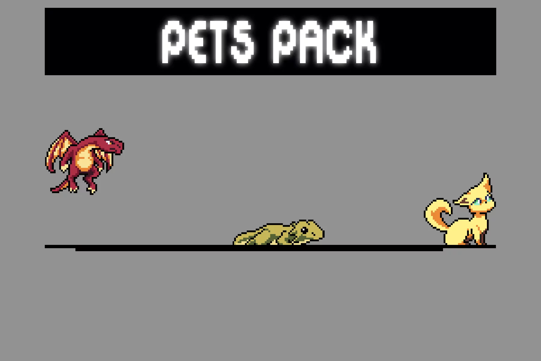 Pet Pixel Art Character Sprite Sheets