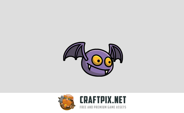 Flying Monster 2D Character Sprites