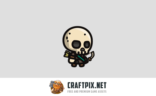Skeleton Archer Tiny Style 2D Sprites