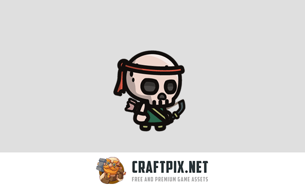 Skeleton Archer Tiny Style 2D Sprites