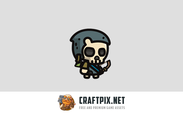 Skeleton Archer Tiny Style 2D Sprites