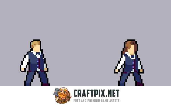 Cyberpunk Pixel Bar & Cafe NPC Asset Pack