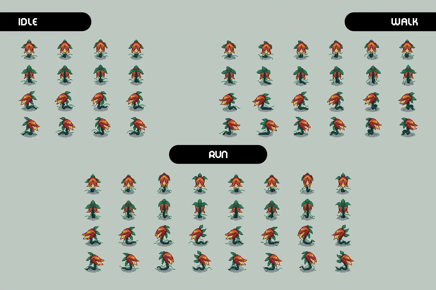 Predator Plant Mobs Pixel Art Pack