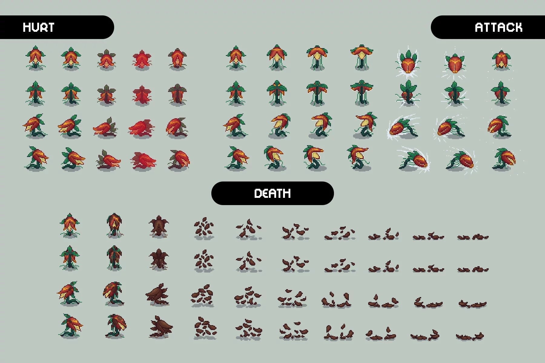 Predator Plant Mobs Pixel Art Pack