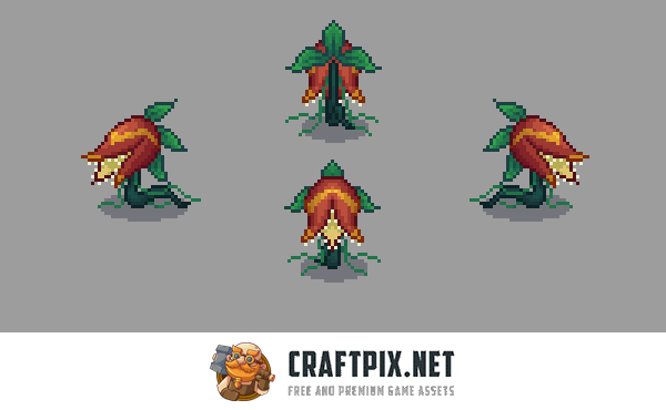 Predator Plant Mobs Pixel Art Pack
