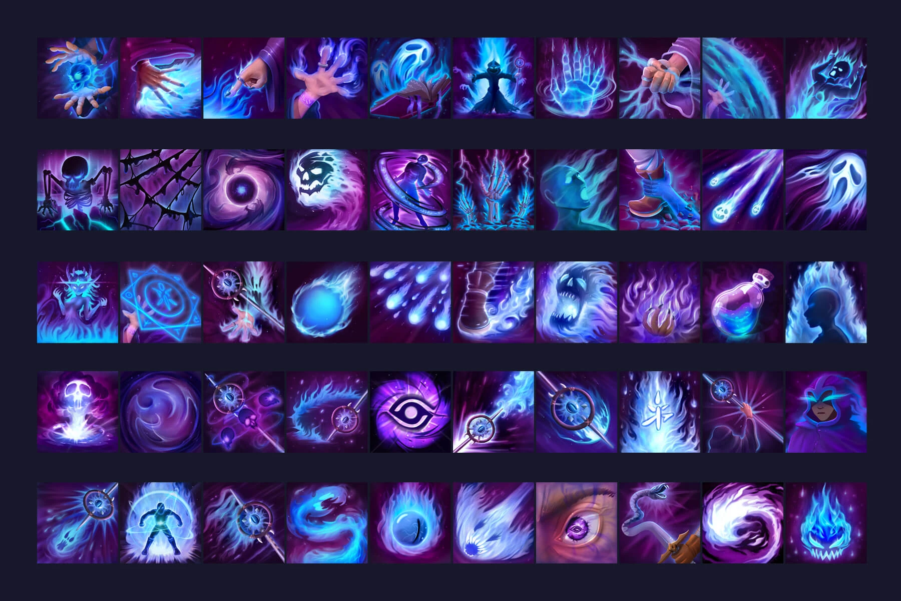 RPG Warlock Skill Icons