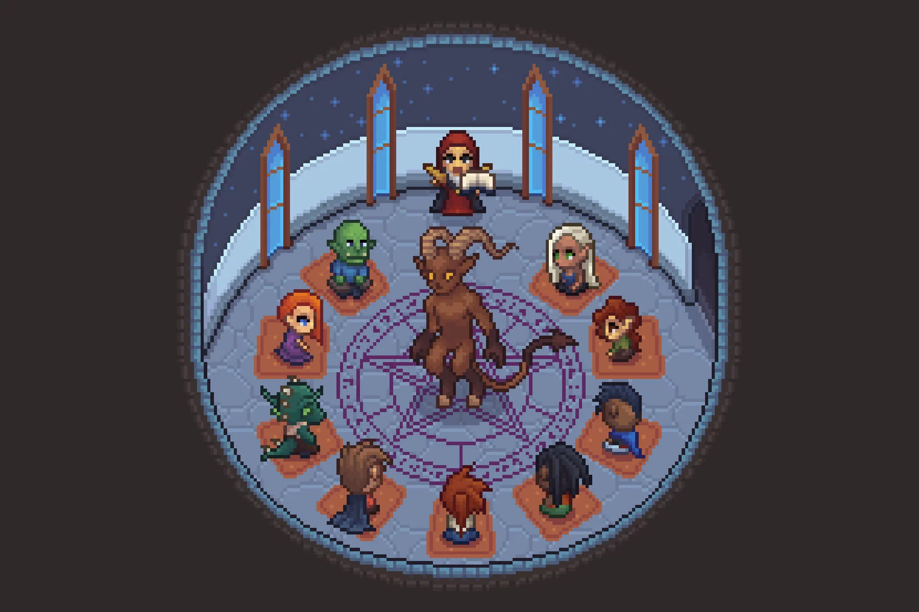 Mage Tower Top-Down Pixel Art Asset Pack