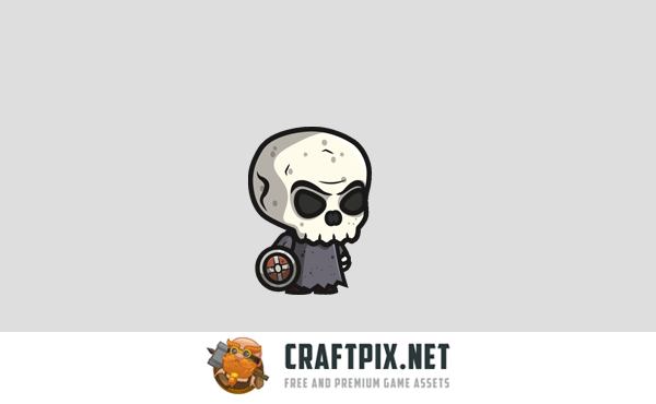 Death Knight, Skeleton, Zombie Chibi 2D Game Sprites
