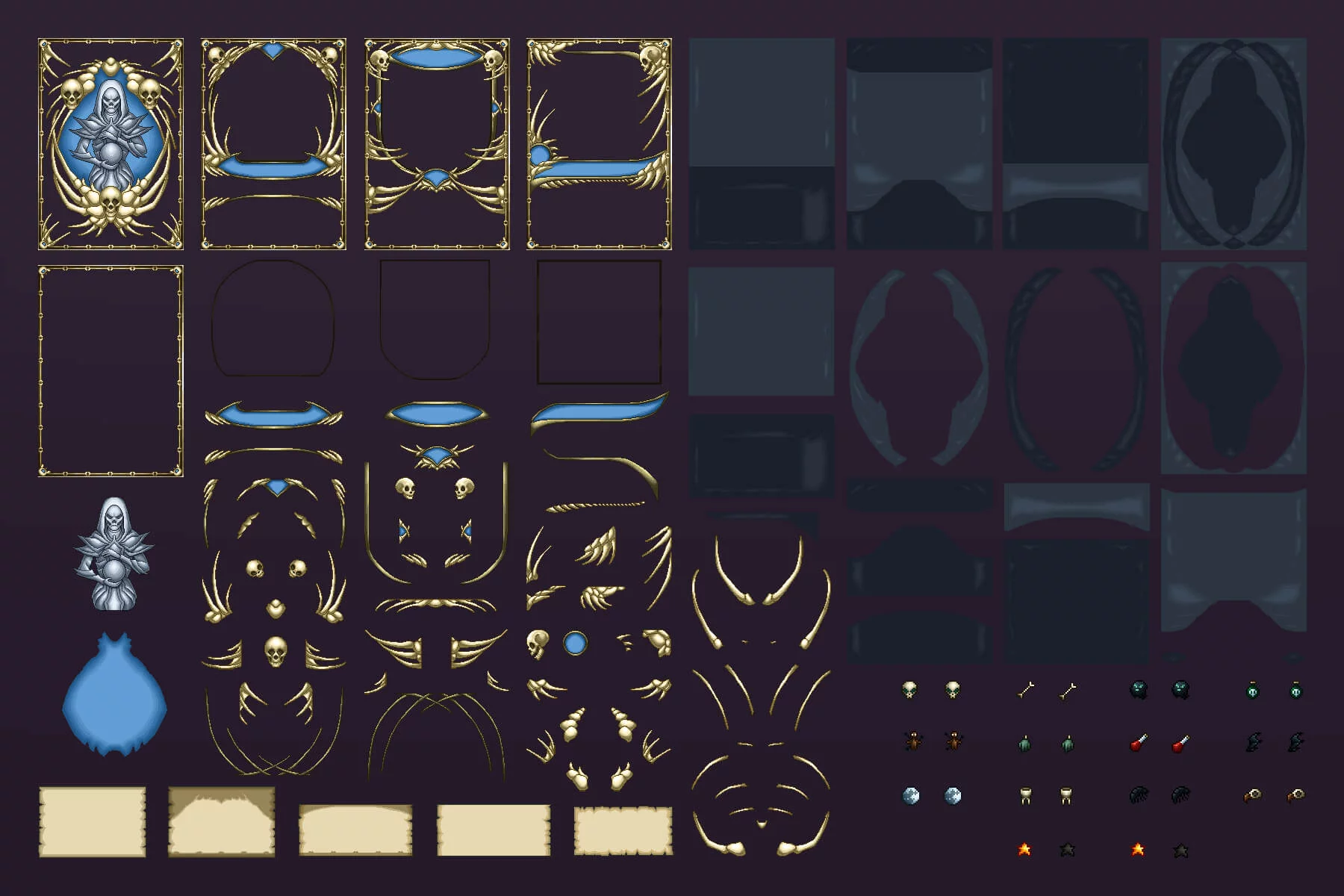 Undead TCG Cards Pixel Art Asset Pack