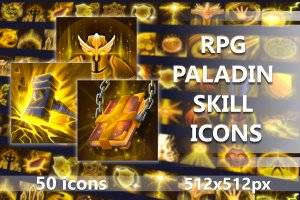 50枚RPG圣骑士技能图标合集