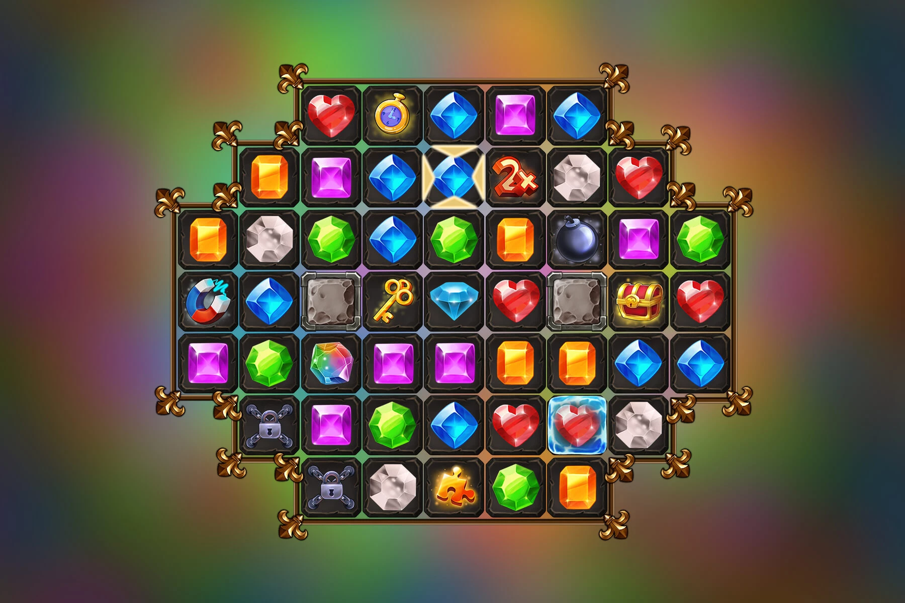 Match 3 Game Asset Set