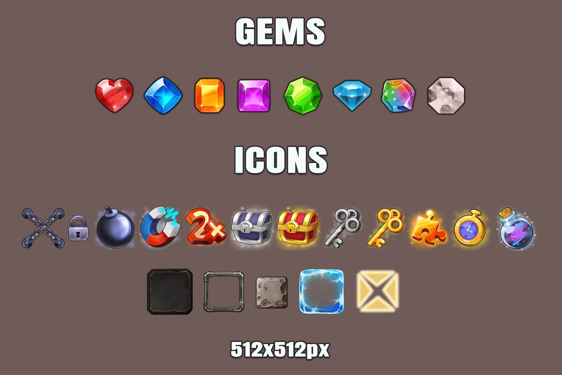 Match 3 Game Asset Set