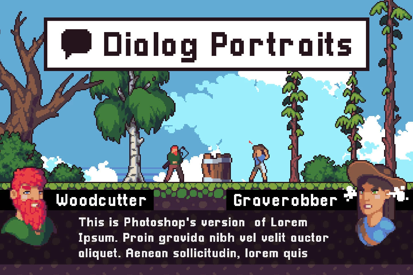 Portraits for Dialogues Assets Pack