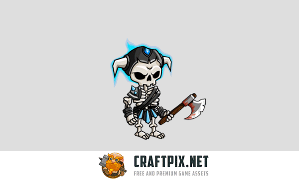 2D Fantasy Necromancer Character Sprite