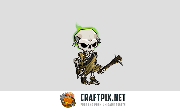 2D Fantasy Necromancer Character Sprite