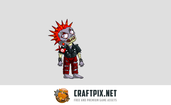 2D Game Zombie Character Sprite 5