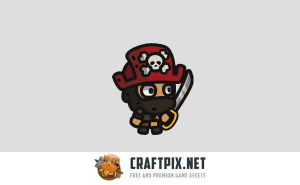 Pirate Tiny Style 2D Character Sprites