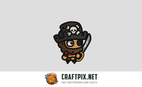 Pirate Tiny Style 2D Character Sprites