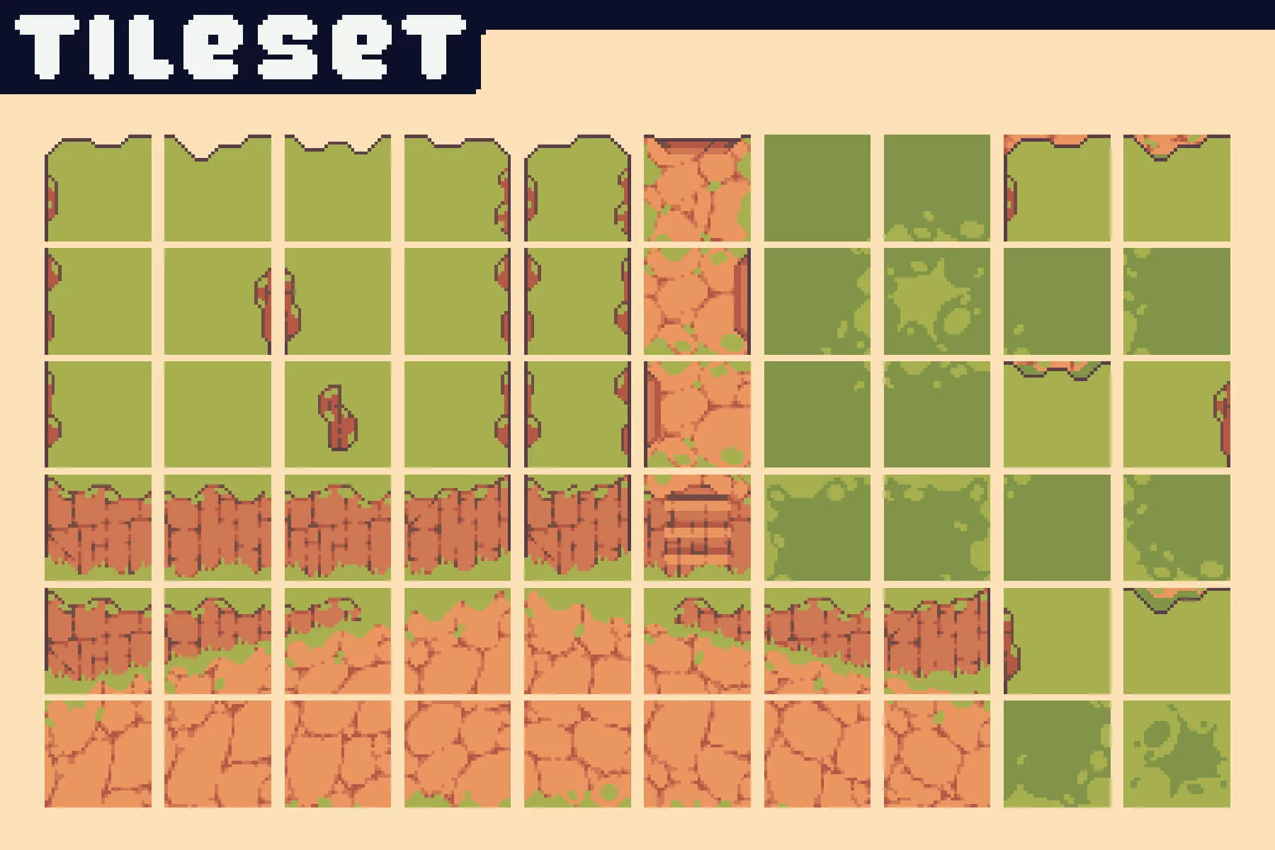 Castle Pixel Tileset for Defense Game