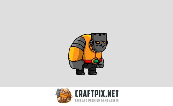 3 Robot Character Sprite Set