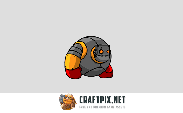 3 Robot Character Sprite Set
