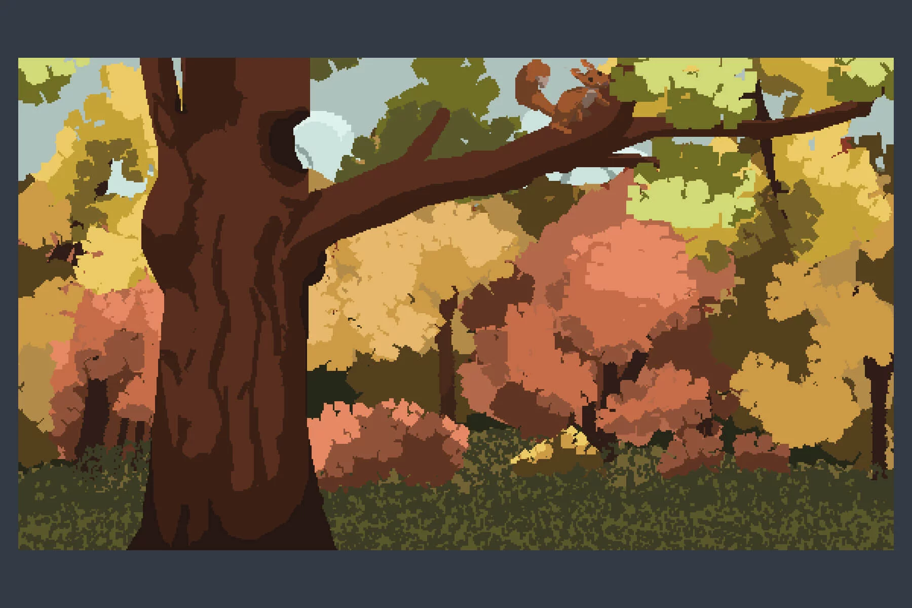 Autumn Pixel Backgrounds for Game