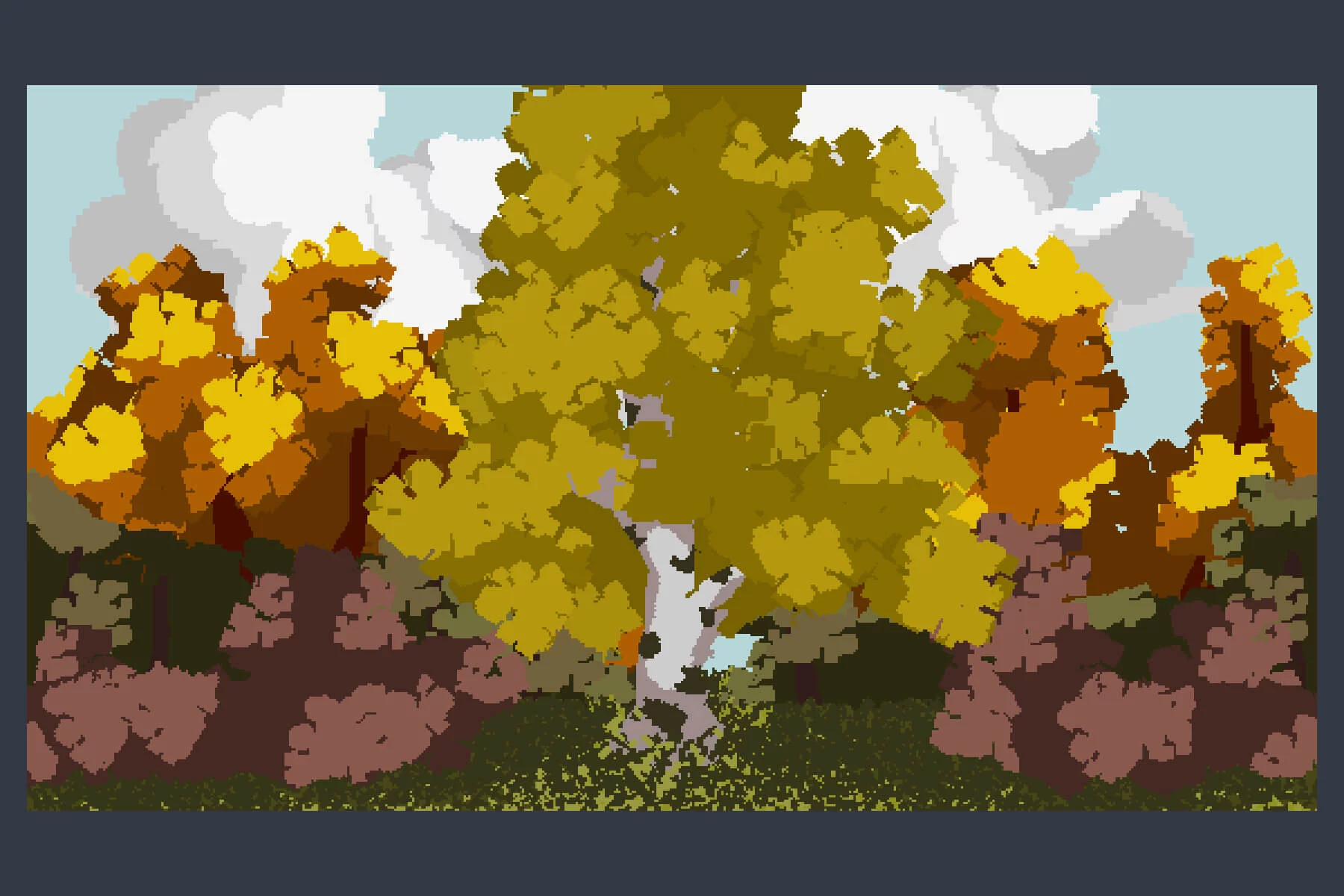 Autumn Pixel Backgrounds for Game