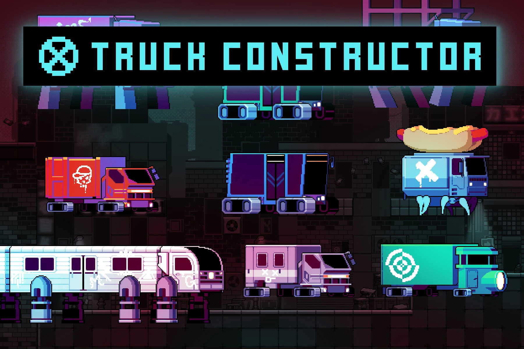 Truck Constructor Pixel Art