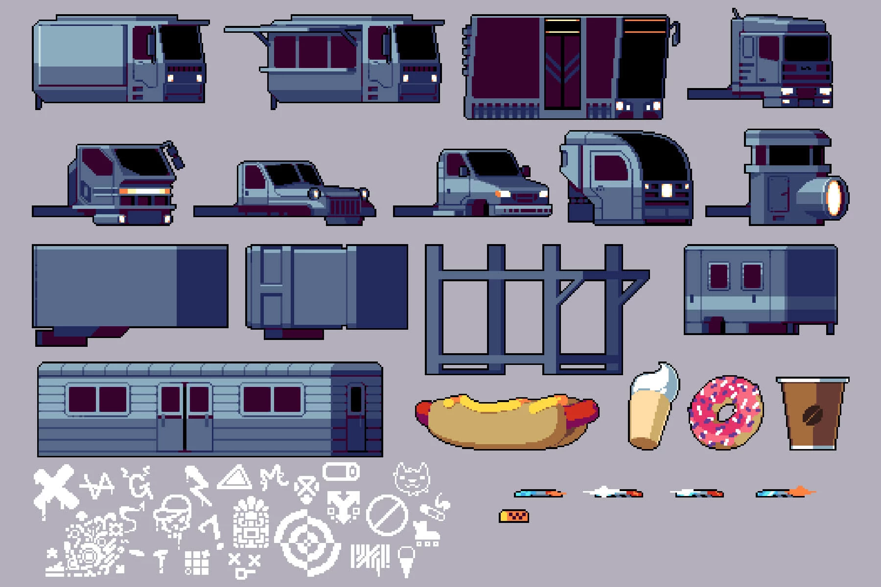 Truck Constructor Pixel Art
