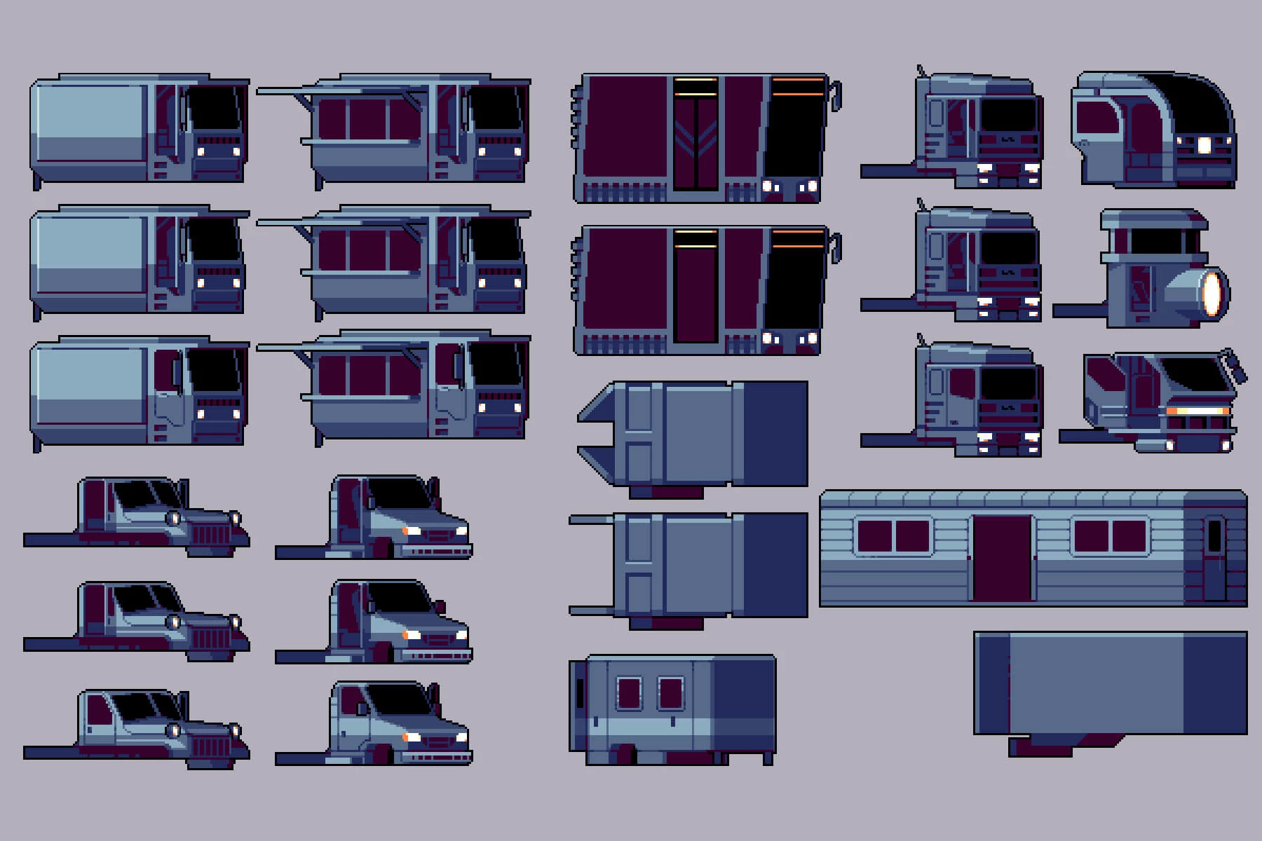 Truck Constructor Pixel Art